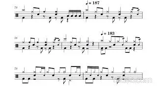 POOL - tricot - Drum Sheet