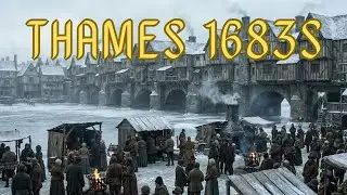 London Frozen Thames Frost Fair 1683&ndash;84 (AI Reconstruction)