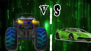 free fire fighting car| monster track VS Lamborghini..