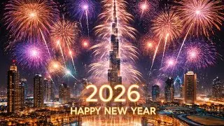 Just Spectacular! Burj khalifa 2026 New year countdown and firework #dubai #trending #viral 