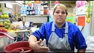 Testimonial Rocio Aguirre, vendedora de jugos en el Mercador Santa Clara