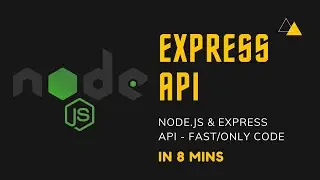 Fast Code Node JS API Express js Server in 8 mins
