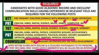 NO FEE, NO EXAM, DELHI PUBLIC SCHOOL TEACHERS VACANCY 2026