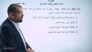 الحصة الرابعة فيزياء - مقدمة الزخم الخطي و الدفع -  الأستاذ طه سلعوس - توجيهي 2007 فلسطين
