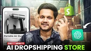 How To Create A Dropshipping Store With AI (IN 1 MINUTE) 🤯