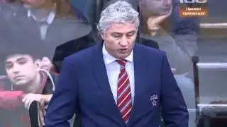 Ржига общается с судьей
