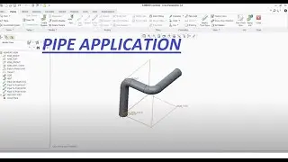 CREATE PIPE IN CREO PARAMETRIC/ PRO-E USING PIPE APPLICATION