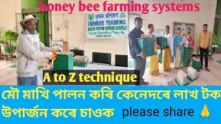 মৌ মাখি পালন কৰা প্ৰশিক্ষণ/awareness on honey bee farming/ A to Z technique  #assam127  #kvkdhemaji