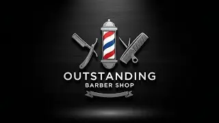 I well Outstanding Barber Shop Logo Design  Professional Barber Branding