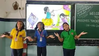 |OUT IN THE GARDEN||NEW ACTION SONG|#santoor  #class3 #actionsongsforkids #english #ncert