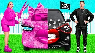 Pink Car vs Black Car Challenge | Prank Wars by DuKoDu Challenge