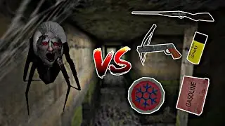 All weapons vs spider Angelina (Granny the New Update v1.8.1)