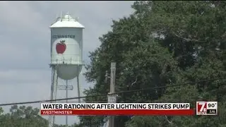 Water rationing after lightning strikes pump