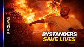 ARCHIVE: North Hollywood: Bystanders Evacuate Residents Before Fire Crews Arrive to Large Fire.