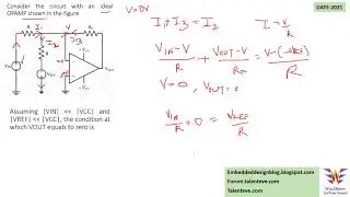 Electronics GATE Questions | ECE GATE Questions | Analog Circuits | Operational Amplifier Basics