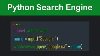How To Use Python To Create A Search Engine!