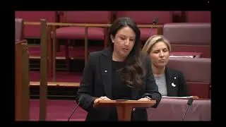 Сенатор Лия Блайт выступила с речью в парламенте, выразив соболезнования по поводу ситуации на Бо...