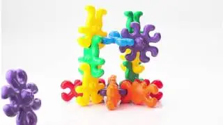 Magiczne klocki Animal Links Quercetti 18 el  4135