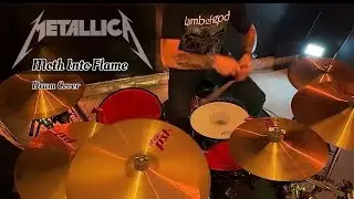 Moth into flame drum cover