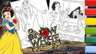 Snow White Coloring Page #10 | Coloring Disney Princess Snow White and Evil Queen Coloring Pages