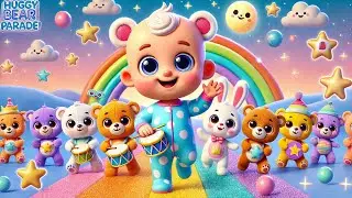Huggy Bear Parade 🐾 | New Baby Song for Sleep | 2 Minute Bedtime Loop