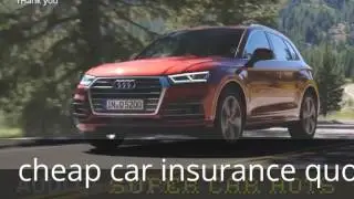 cheap car insurance quotes 2017