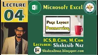 How to Design Microsoft Excel Page Layout or Formation Page Setup Tips Tutorial In Hindi/Urdu