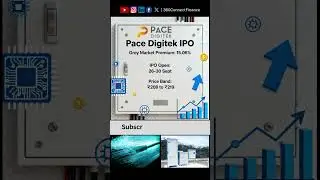 🔋🔌Is Pace Digitek the game changer in telecom and energy? IPO GMP at 15 06% says YES! 💡⚡️