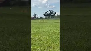 Jetson ONE sharing the airspace with the mighty Leonardo AW129 Mangusta gunship