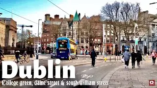 Walking tour of Dublin City centre|College Green, Dame street, exchequer and William street south