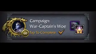 Kyrian Follower Mission Campaign: War Captain's Woe. LvL 53-55+. Highwind Darkmane Mount Reward.