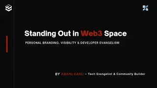 Web3 Lagos Conference: Standing Out in Web3 Space - Amani Kanu | MUST Company