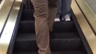 Bank #2: Golden Otis Escalators At Tower City Center In Downtown Cleveland, OH