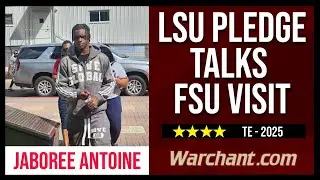 4* DB, LSU commit Jaboree Antoine reflects on the FSU visit | FSU Football Recruiting | Warchant TV