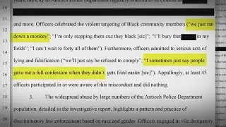 Discovery of disturbing messages allegedly sent by California police leads to lawsuit