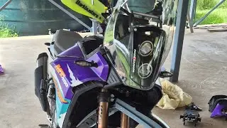 CF Moto 450MT Rade garage rally tower install