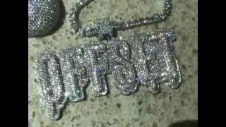 Offset showing off some iced out jewelry