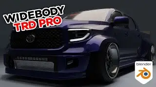 WIDEBODY Toyota Tundra TRD Pro Render | Blender Tuning #8