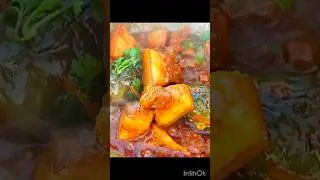 Pig  curry & Began🤩#shorts #shortvideo #pork #cooking #food #mukbang #youtubeshorts