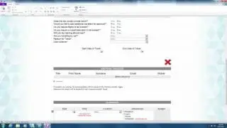 Travel Request Form Overview