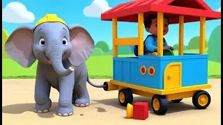 Baby Elephant the Construction Helper | 3D Animated Nursery Rhyme for Kids