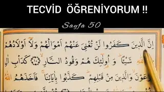 Kur'an-ı Kerim yeni öğrenenler / Sayfa50