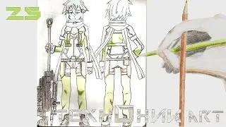 drawing Sinon (time lapse) / рисую Синон (ускоренное видео)