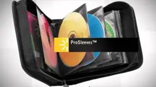 Case Logic CDW16 - CD/DVD-Ordner, Nylon, schwarz, 16 CDs oder DVDs