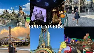 EPIC UNIVERSE VLOG: ministry of magic, mystery pin unboxing, trying lots of specialty food & drink