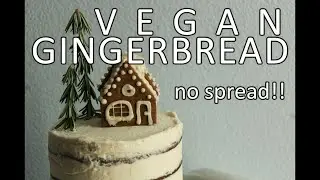 vegan gingerbread | no-spread recipe for gingerbread houses | dairy-free | egg-free |