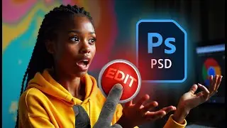 How to open and edit .PSD file PC + Online and make changes and use free Photoshop