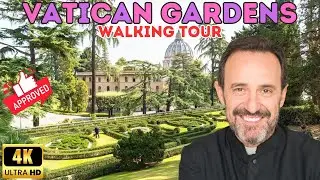 ⛲️🍃 Secrets Revealed: Inside the Vatican City Gardens | Exclusive 4K Tour