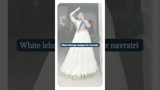 White chaniya choli designs for navratri 2024 | White lehenga designs #fashion #navratri#shortsfeed