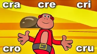 Sílabas cra cre cri cro cru - El Mono Sílabo - Videos Infantiles - Educación para Niños #